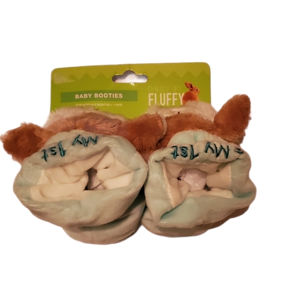 Happy Go Fluffy My 1st Easter Baby Booties Bunny - Picture 2 of 3